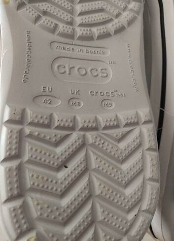 41 Beden gri Renk Crocs gri erkek terlik 