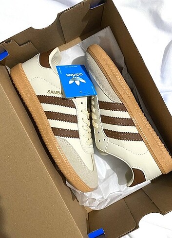 Adidas samba bej ayakkabı