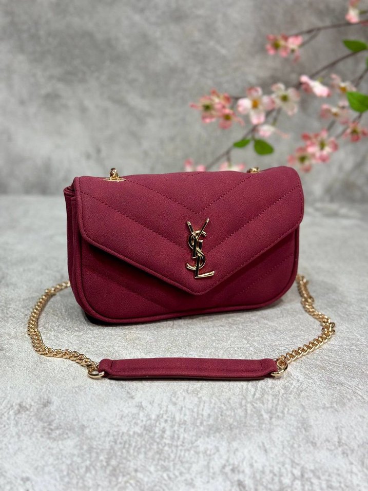 Süet Zincir Detaylı Kadın Çanta - Görsel 3