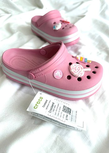 32 Beden Crocs çocuk pembe terlik