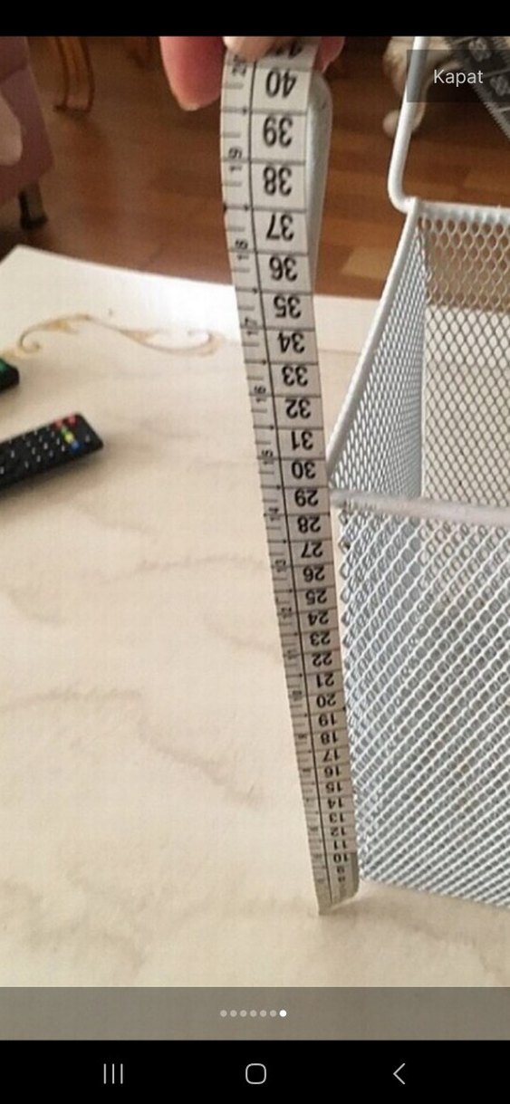 Beyaz Metal Askılı Dolap Düzenleyici Sepet - Görsel 5