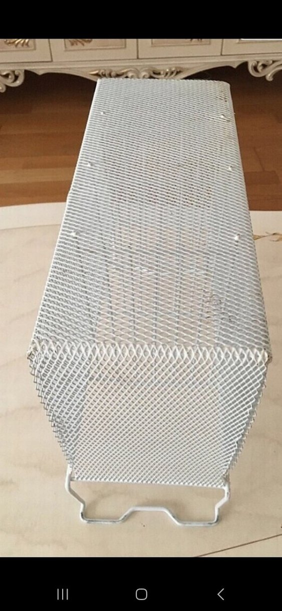 Beyaz Metal Askılı Dolap Düzenleyici Sepet - Görsel 3