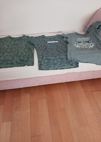 Defacto Gri Kamuflaj Desenli Erkek Tişört - Görsel 5