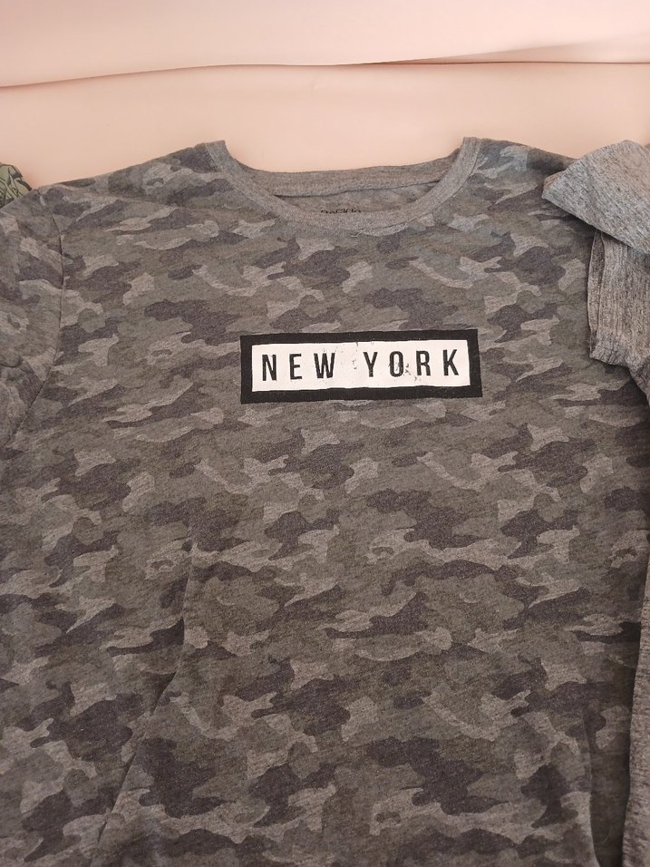 Defacto Gri Kamuflaj Desenli Erkek Tişört - Görsel 3