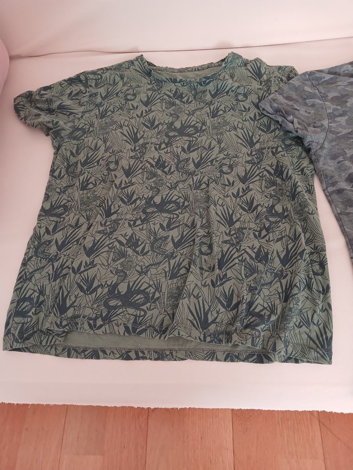 Defacto Gri Kamuflaj Desenli Erkek Tişört - Görsel 4