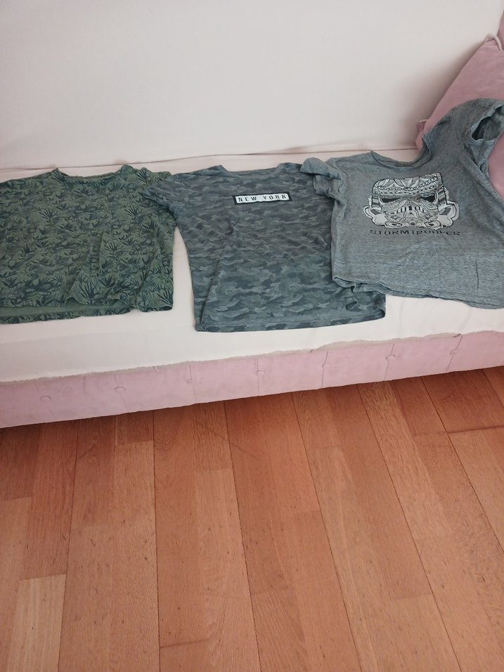 Defacto Gri Kamuflaj Desenli Erkek Tişört - Görsel 5