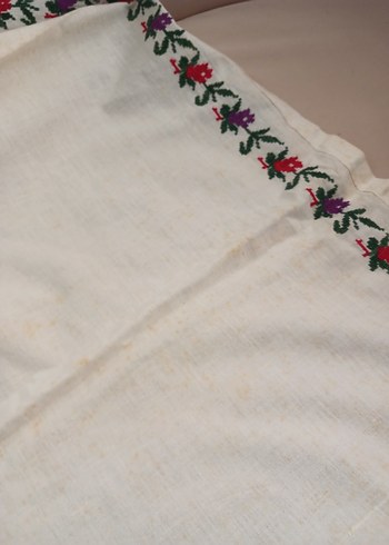 Vintage  karyola kenarı örtü - Görsel 5