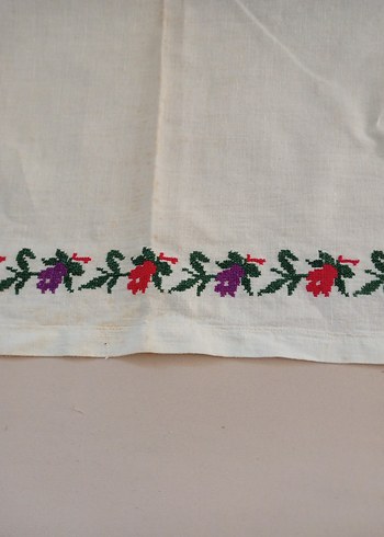 Vintage  karyola kenarı örtü - Görsel 4