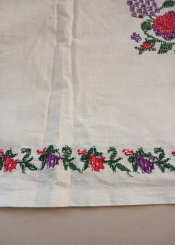 Vintage  karyola kenarı örtü - Görsel 3