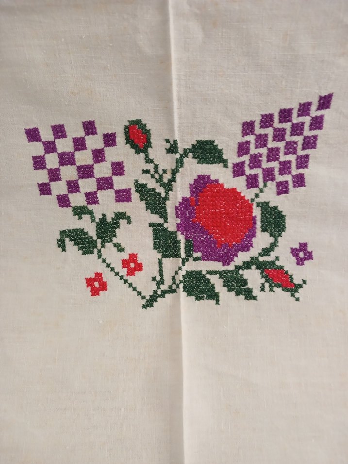 Vintage  karyola kenarı örtü - Görsel 2