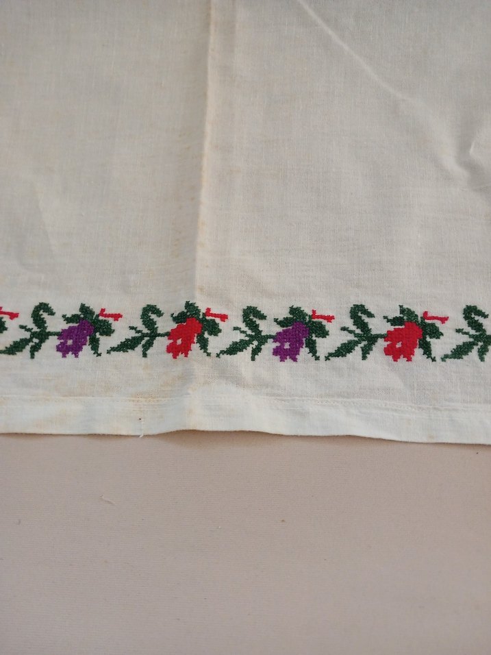 Vintage  karyola kenarı örtü - Görsel 4