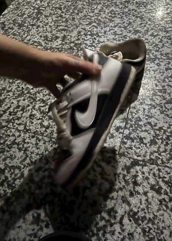 36 Beden Nike Beyaz Gri Bağcıklı Spor Ayakkabı