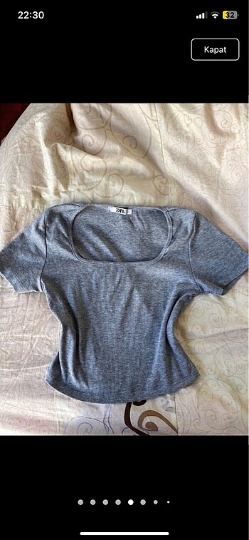 Zara Gri Crop