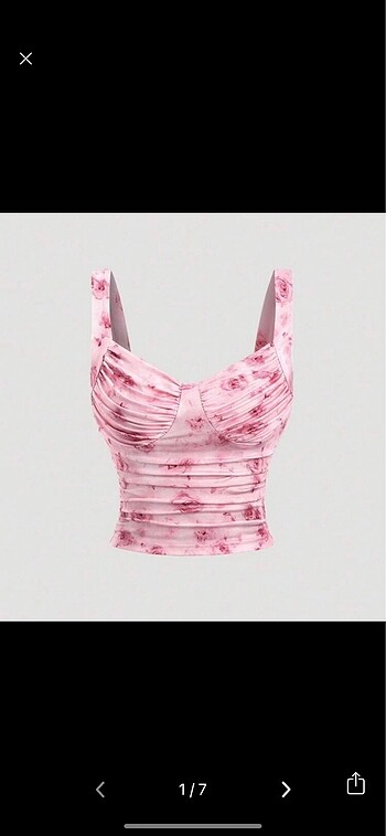 Shein Pembe Büstiyer