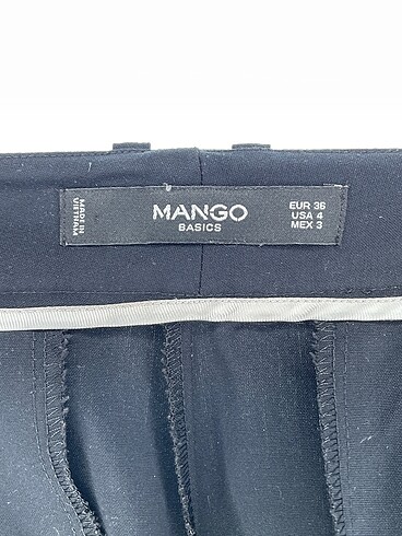 36 Beden siyah Renk Mango Kumaş Pantolon %70 İndirimli.