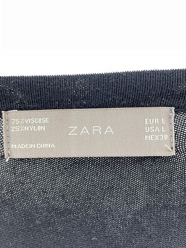 l Beden siyah Renk Zara Kısa Elbise %70 İndirimli.