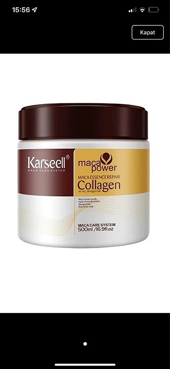 Orjinal KARSELL SAÇ BAKIM MASKESİ KREMİ