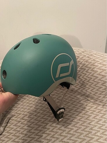  Beden yeşil Renk Scoot and ride kask scooter kaskı sıfırdır xxs beden