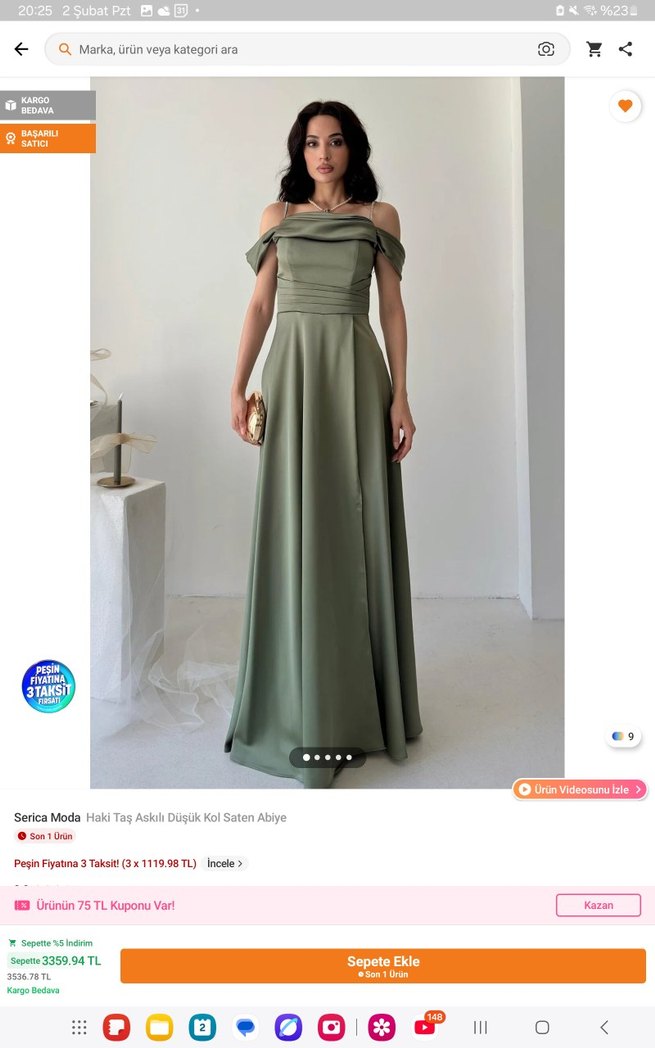 Uzun Abiye Elbise - Görsel 4