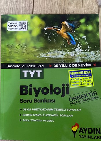TYT Biyoloji Soru Bankası Aydın Yayınları ve Fasiküllerim