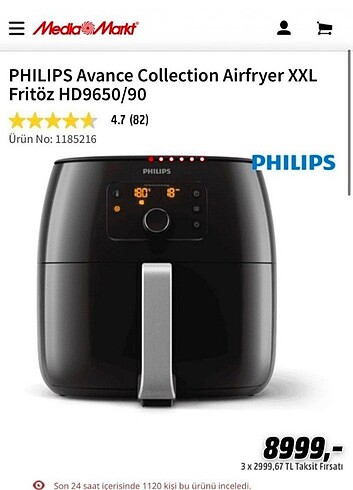 Philips Airfry XXL 7.3