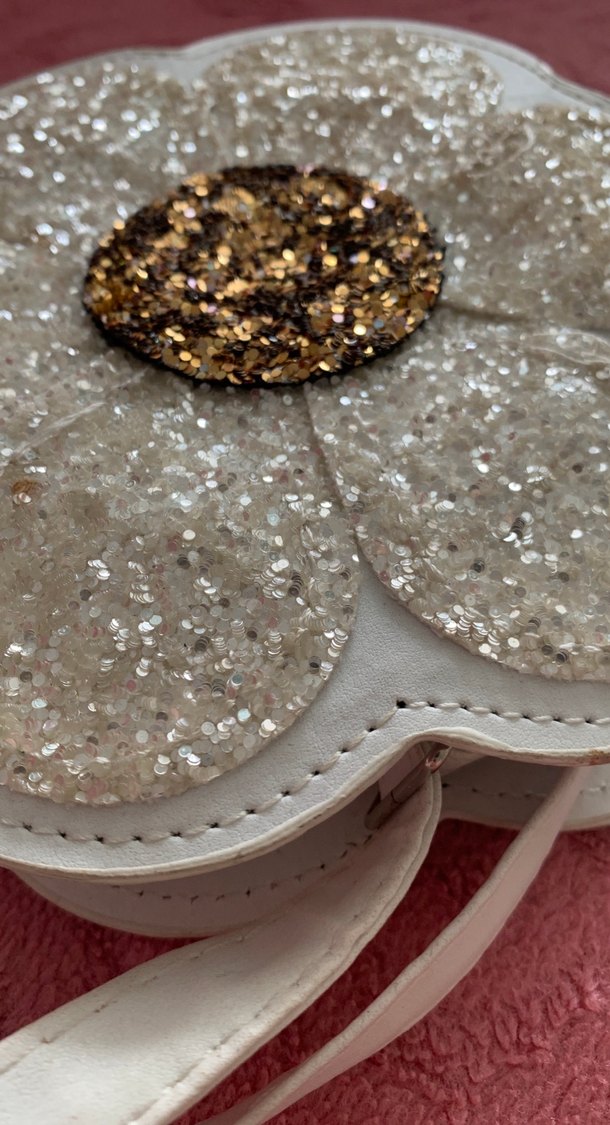 LCW çocuk ışıltılı Beyaz Çiçek çanta - Görsel 2