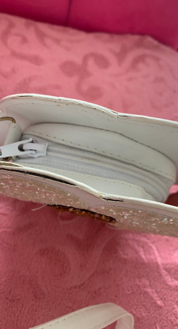 LCW çocuk ışıltılı Beyaz Çiçek çanta - Görsel 3