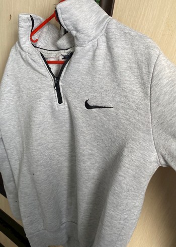 Gri Erkek Yarım Fermuarlı Sweatshirt - Görsel 2