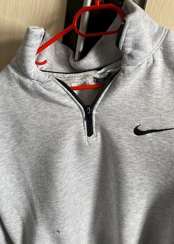 Gri Erkek Yarım Fermuarlı Sweatshirt - Görsel 3