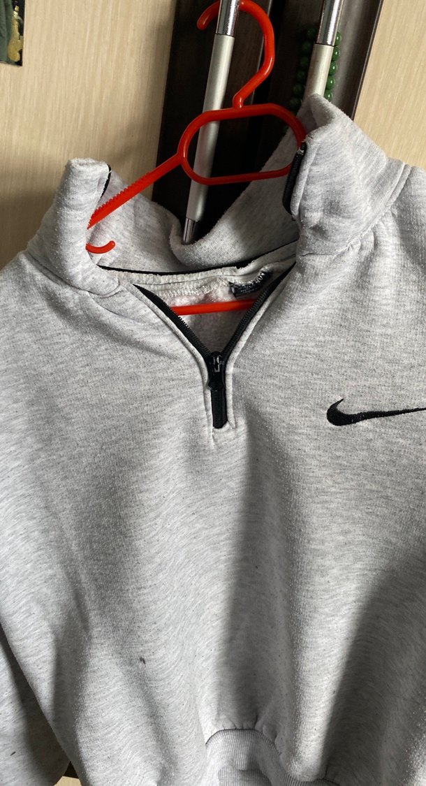 Gri Erkek Yarım Fermuarlı Sweatshirt - Görsel 3