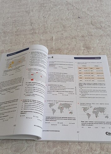  Çita yayınları ayt coğrafya soru Bankası 