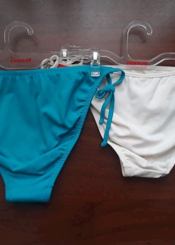 KOM Mavi ve Beyaz ipli Kadın Bikini Altı - Görsel 2