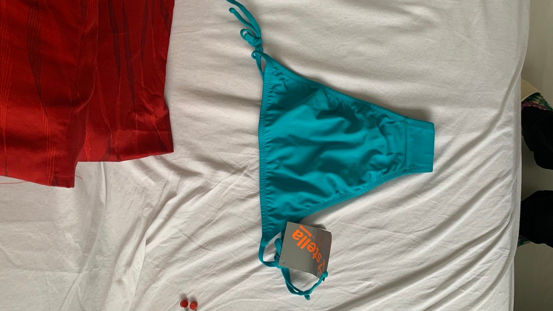 KOM Mavi ve Beyaz ipli Kadın Bikini Altı - Görsel 4