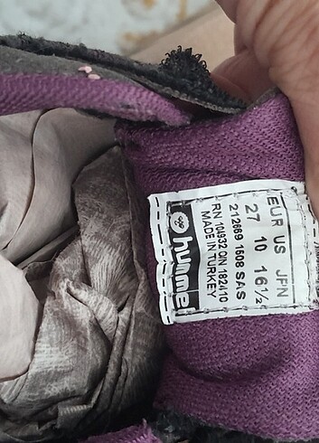 27 Beden mor Renk Hummet marka çocuk spor ayakkabi