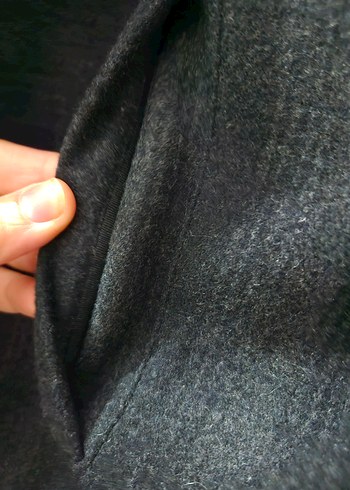 52 Beden gri Renk Altınyıldız Gri Erkek Düğmeli Midi Kaban