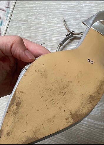 39 Beden gri Renk topuklu ayakkabı