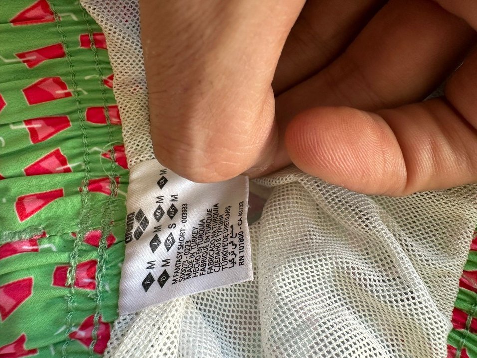 Renkli Yeşii Erkek Deniz Şortu - Görsel 4