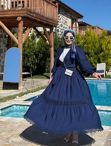 Tesettür etekli takım - Görsel 2