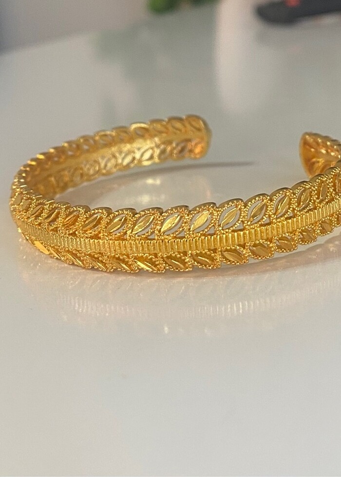 22 ayar altın kaplama bileklik - Görsel 2
