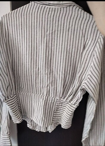 KADIN ÇİZGİLİ GÖMLEK - Görsel 5
