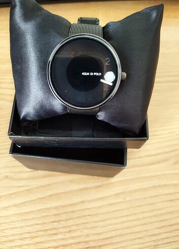 Aqua Di Polo Kadın Siyah Hasır Kordonlu Analog kol saati - Görsel 5