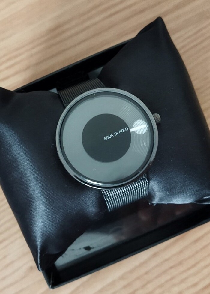 Aqua Di Polo Kadın Siyah Hasır Kordonlu Analog kol saati - Görsel 2