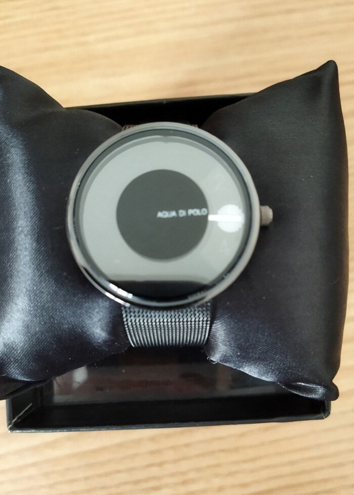 Aqua Di Polo Kadın Siyah Hasır Kordonlu Analog kol saati - Görsel 4