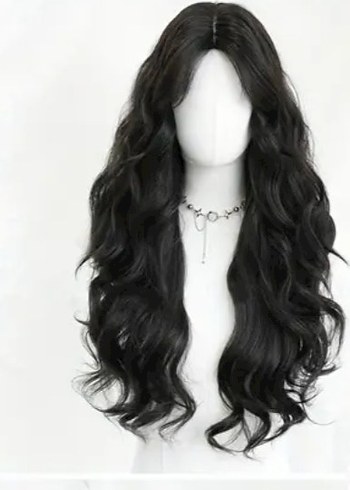 DOĞAL GÖRÜNÜMLÜ SİYAH PERUK - Görsel 2