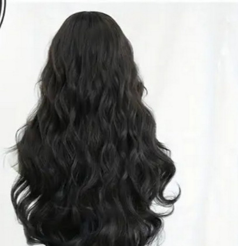 DOĞAL GÖRÜNÜMLÜ SİYAH PERUK - Görsel 4