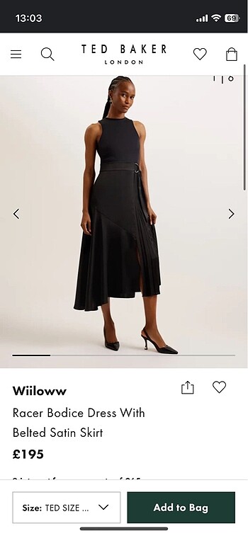 Ted Baker London Orijinal Elbise