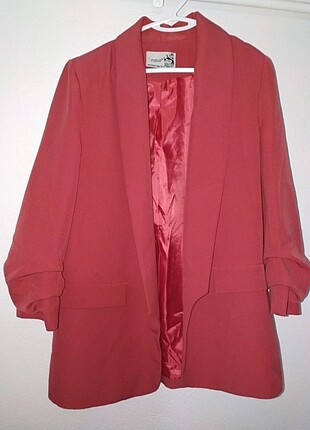 Pembe Narçiçeği Blazer Ceket