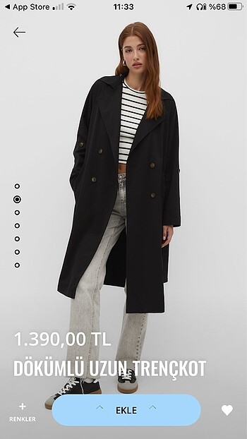 Stradivarius Kadın trençkot