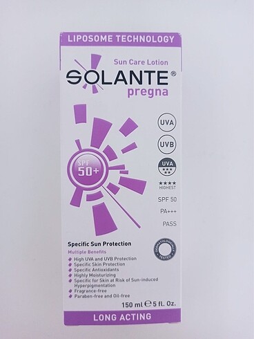 Solante güneş kremi