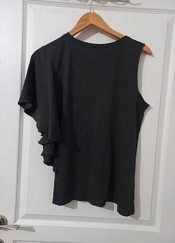 s Beden Bershka salaş asimetrik tshirt
